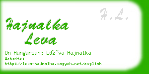 hajnalka leva business card